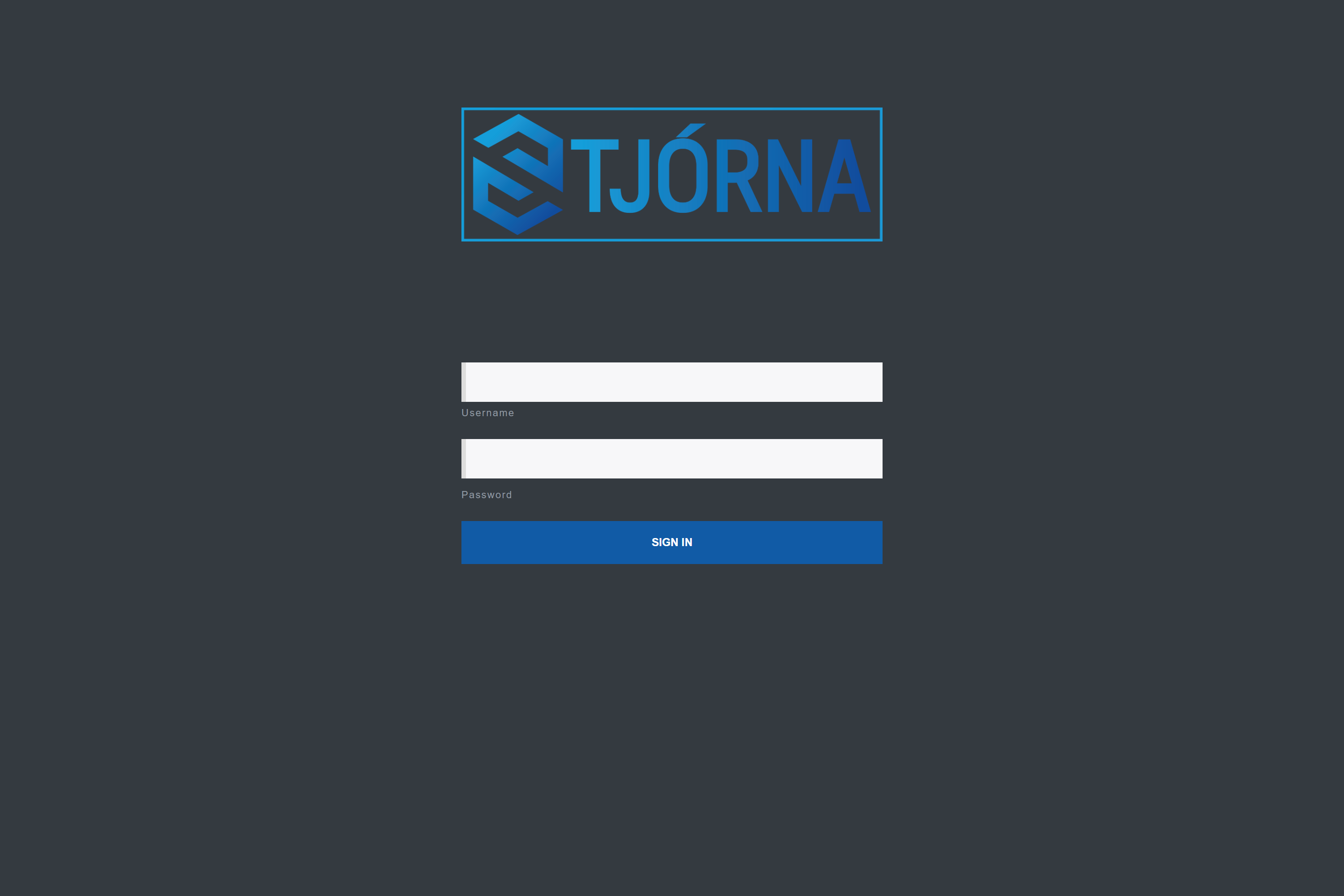 stjorna login page